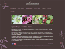 Tablet Screenshot of passionateflowers.com.au